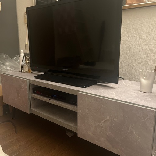 大理石風　テレビ台