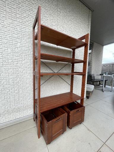木製棚2点小物入れ4点(6000円)