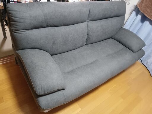 【使用時間約2時間,3年補償付】3人掛けハイバックソファ