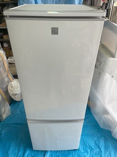 シャープ 167L 2ドア冷蔵庫 ホワイト系 SHARP SJ-17E7-KW　2020年式(お引き取り限定)