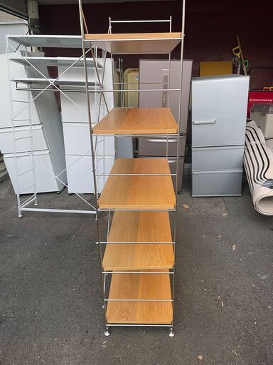 MUJI 無印良品 スチールユニットシェルフ ワイド 中