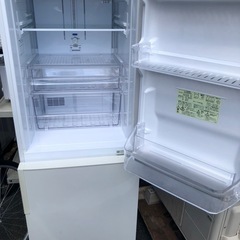 NO 524 🌈福岡市内配送設置無料✨🌈　シャープ SHARP 冷蔵庫 （271L・右開き） 2ドア ホワイト系 SJ-PD27B-W