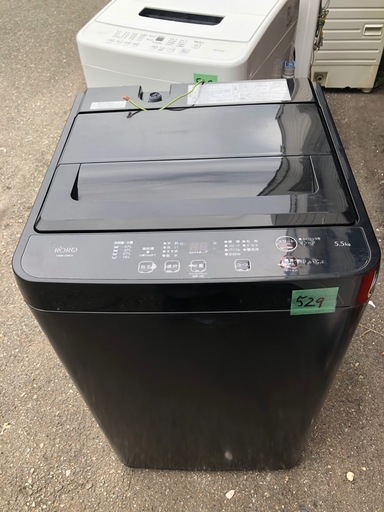 NO 529 福岡市内配送設置無料✨  2023年式　RORO YWMT55LK 全自動縦型洗濯機 RORO 容量 5.5kg