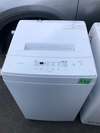NO 534  福岡市内配送設置無料✨  2022年　全自動洗濯機 ホワイト IAW-T503E-W [洗濯5.0kg /上開き]