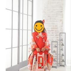 七五三 正絹 3歳 着物被布 セット 蝶々 753