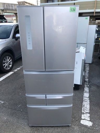 NO 536 ★福岡市内配送設置無料★ 2018年　GR-M47FP-S 冷蔵庫 VEGETA（ベジータ） シルバー [473L /6ドア /観音開きタイプ]