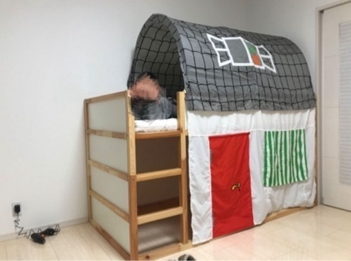 IKEA社製品　KURA/キューラ：リバーシブルベッド/ ベッドベース