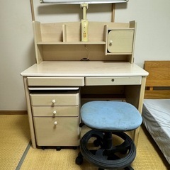 子供用　勉強机　収納　セット
