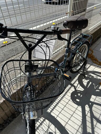 ジモティ来店特価!!　軽快車　アサヒサイクル　FCM206　20インチ　グリーン　　J-1075