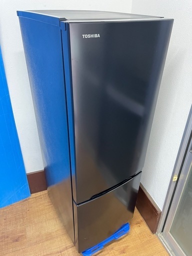 TOSHIBA東芝/2022年製/冷凍冷蔵庫/GR-T17BS(K)/動作確認済み/２ドア/人気の黒色(ブラックカラー)/ちょっと大きめ/学生/170L/単身用/新生活/大家族/一人暮らし/家電/電化製品/福岡市/糸島市/お買い替え対応/古い家電引取り処分可能/直接引取り/自社便配送可能 【JUN-PayPay】【クレジットカード･PayPay支払い可能】