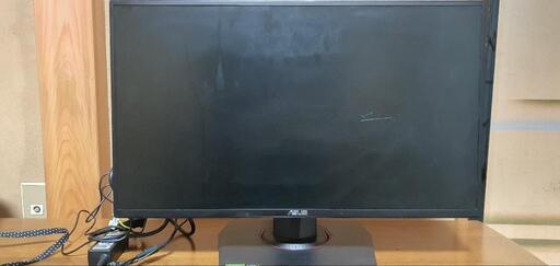 144Hz 24.5型　asus ゲーミングモニター　動作ok　傷あり