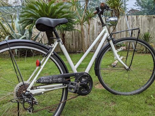 おしゃれなママチャリ 中古 6段式ギア付き 26インチ自転車 カスタム車両 #SHIMANO equipped bike\n#MF-TZ20 マルチプルフリーホイール（6S）