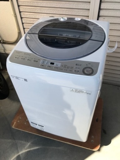 洗濯機　SHARP   ES-GV8C   8.0kg   2018年製