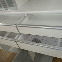 R066 最高級 古賀家具 大型キッチンボード、食器棚、幅174cm Used・キレイ