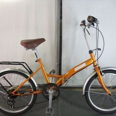 D755 ☆10000円☆ 折りたたみ中古自転車【20インチ ターコイズブルー 】