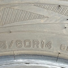 DUNLOP 155/80R14 23年製　スタッドレスタイヤ
