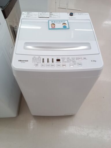 ★ジモティ割あり★ Hisense 洗濯機 HW-G60A 6.0Kg 22年製 動作確認／クリーニング済み TC5327