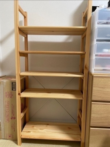 無印良品　パイン材ユニットシェルフ