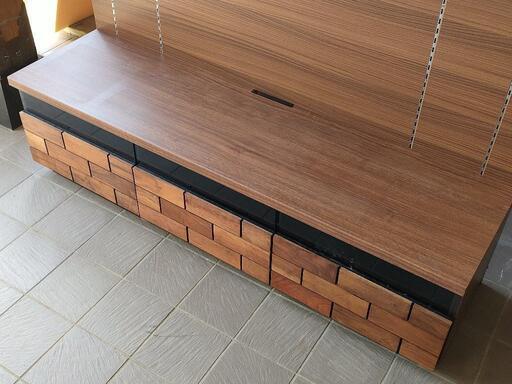 テレビ台◇レンガ調◇ニトリブロリック150 ダークブラウン 家具 家電 