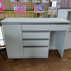 【美品】ニトリ　キッチンカウンター　ソフトクローズ付 キッチンボードソフトクローズタイプ(IM301HQ 120OP LBR