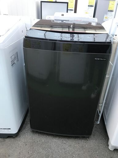 【FU1129】★アイリスオーヤマ IRIS OHYAMA 洗濯機 8kg ブラックレーベル 全自動 部屋干しモード ガラストップ ステンレス槽 IAW-T803BL  大容量 大家族 ファミリー向け 家電 生活家電 おしゃれ 簡易クリーニング済 堺市 【ジャングルジャングル深井店】
