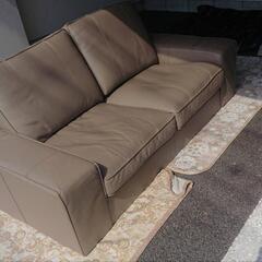 ★【イケア】２人掛けソファー　本革　幅約190cm 