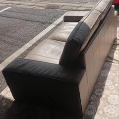 ★【イケア】２人掛けソファー　本革　幅約190cm 