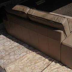 ★【イケア】２人掛けソファー　本革　幅約190cm 