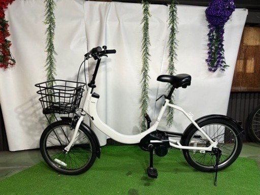 No.242 パナソニック 電動アシスト自転車 BE-ELSW012整備済み20インチ20年製造モデル大容量16Ahバッテリー付き