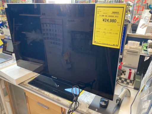 40インチの大画面！テレビ　ソニー　KDL-40HX850　2012年製