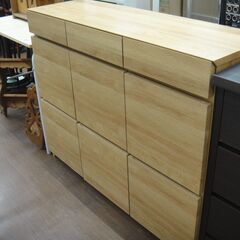 143/610 ISSEIKI REN 多用途 リビングボード ナチュラルカラー 美品