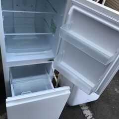 【FU1131】★パナソニック 冷蔵庫 幅49.7cm 156L 右開き NR-B16C1-W マットオフホワイト 2ドア 自動霜取り 大きめ冷凍室 1人暮らし 2人暮らし キッチン家電 家電  簡易クリーニング済 堺市 【ジャングルジャングル深井店】