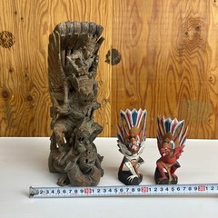 k1010610 木彫 民芸品 インドネシア バリ島 ガルーダ 仏 神様 アジアン