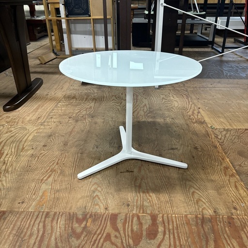 激安‼️丸いテーブルW50 ガラステーブルA0316