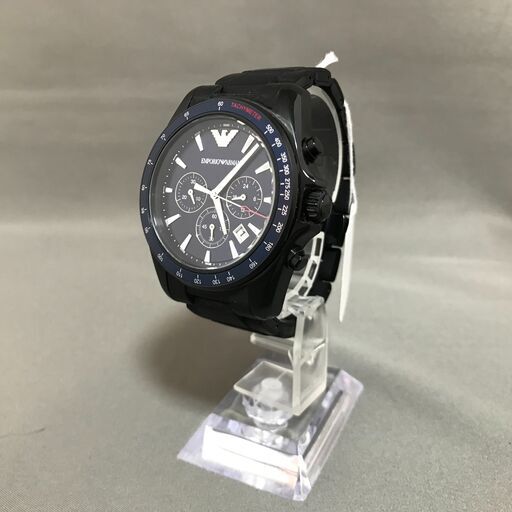 Emporio Armani Sports Black Chronograph Dial Men