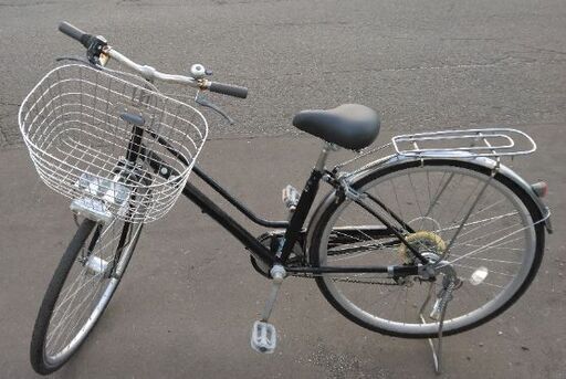 27インチ  中古 ノーパンク 自転車 13,800円 6段切替 鍵新品 オートライト付 新規防犯登録料コミ 457