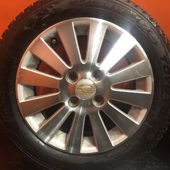 【TOYO OBSERVE GIZ2 155/65R14】スタッドレス【スバル ステラ 純正ホイール 14インチ 4.5J4HPCD100+45】20～21年製　(KTM154)