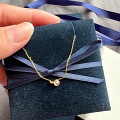 近々消します　AHKAH  リエールハート ネックレス　一粒ダイヤ