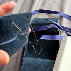 近々消します　AHKAH  リエールハート ネックレス　一粒ダイヤ