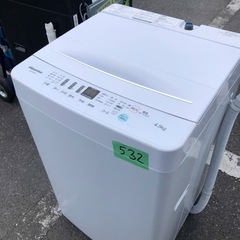 北九州市内配送設置無料 保証付き 2019年 ハイセンス 4．5kg全自動洗濯