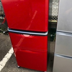 北九州市内配送設置無料　保証付き 三菱 【右開き】335L 3ドアノンフロン冷蔵庫 エディオンオリジナル イタリアンレッド MR-C34EZ-R