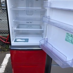 北九州市内配送設置無料　保証付き 三菱 【右開き】335L 3ドアノンフロン冷蔵庫 エディオンオリジナル イタリアンレッド MR-C34EZ-R 北九州市内配送設置無料✨NO 539? 三菱 【右開き】335L 3ドア
