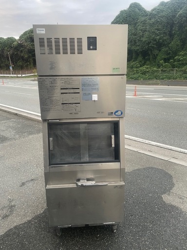 ■中古品 パナソニック 製氷機 SIM-C221YW 水冷式 3相200V 2015年 700x800x1860㎜ 動作問題なし■
