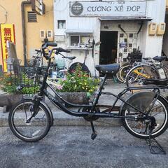 ママチャリ 20インチ 3変速 自動ライト カゴ 付き 黒 配達可能