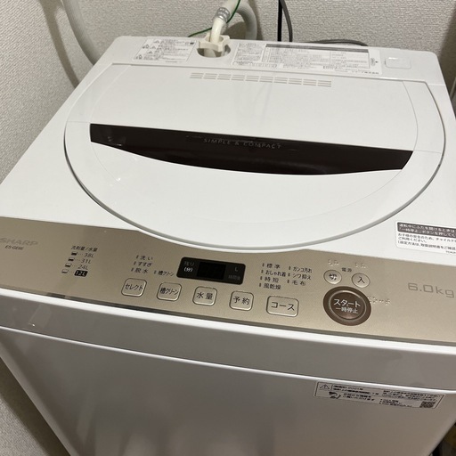 SHARP　6kg洗濯機 2021年製