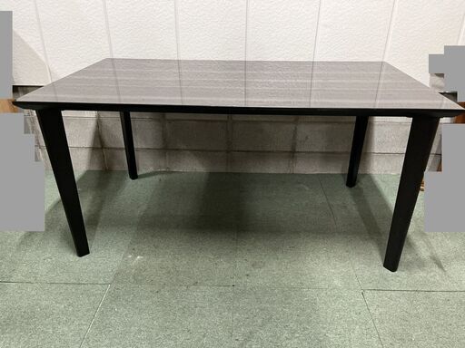 松田家具 木製 ダイニングテーブル 4人掛用 幅150cm×奥行85cm×高さ71.5cm