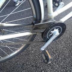 中古自転車3284 前後タイヤ新品！ 26インチ 3段ギヤ ダイナモ