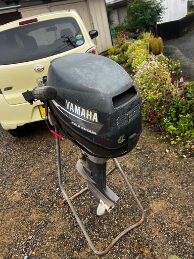 ①YAMAHA ヤマハ船外機 4スト 9.9馬力 6AUK