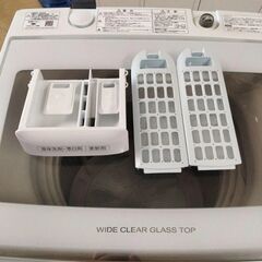 [N-3393]AQUA アクア 洗濯機 2022年製 7Kg 【中古品】 配送＆設置込み