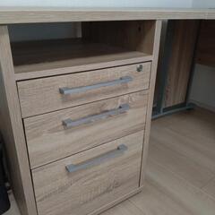 ロウヤ L字デスク 引き出し鍵付き 美品 paypay可能 ロウヤ L字デスク 引き出し鍵付き 美品 paypay可能